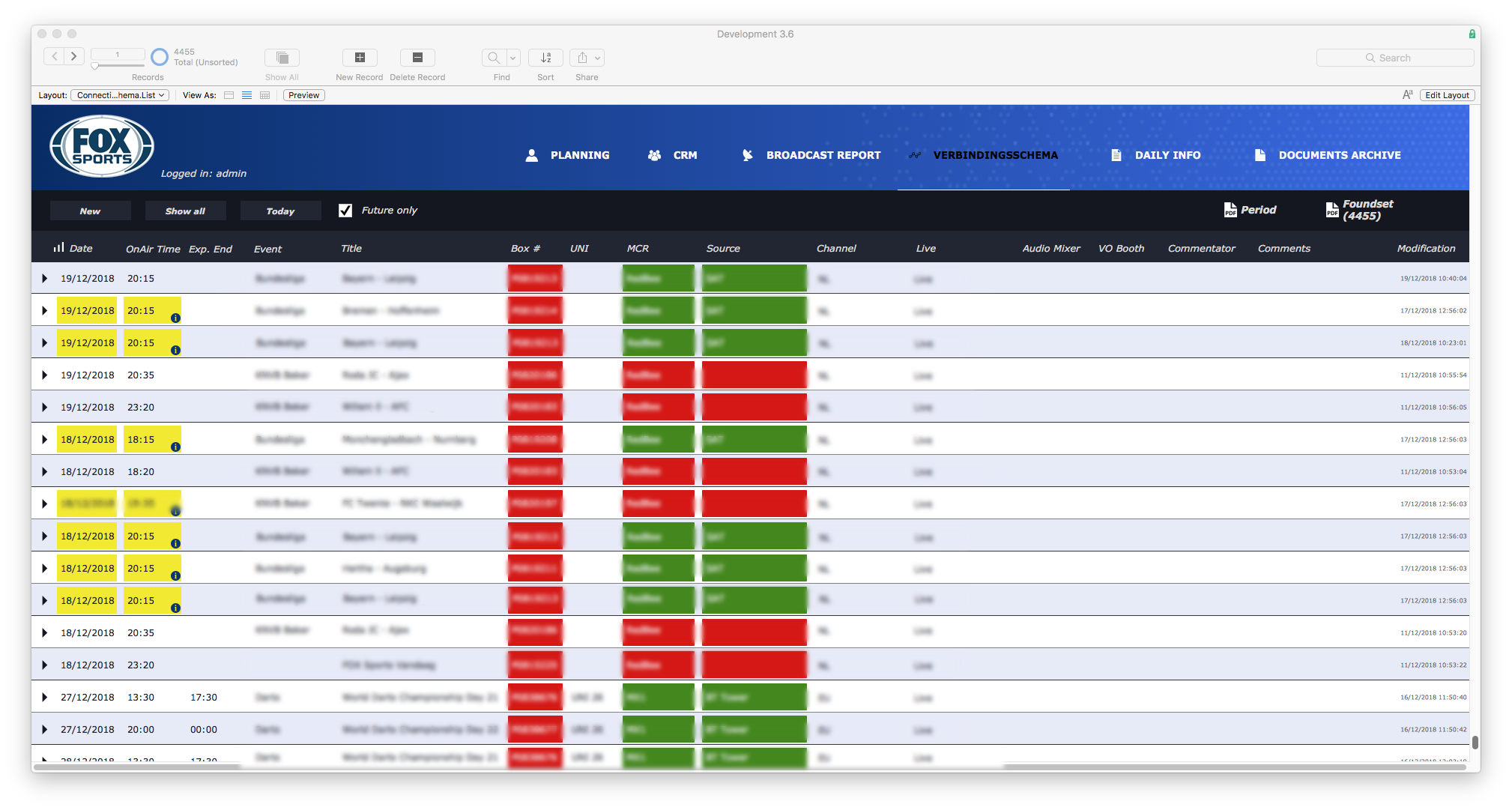 FileMaker GO Customer screen